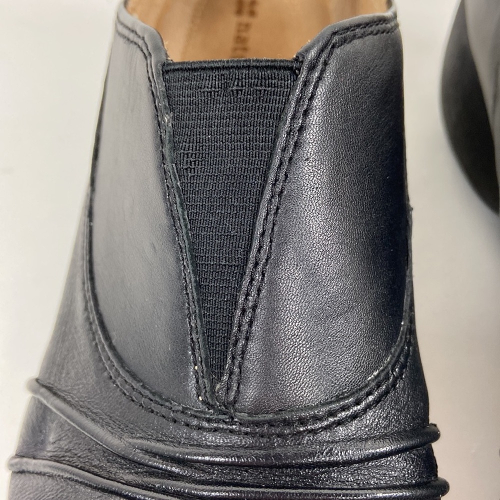 Naturalizer Jolton Black Leather Loafer Slip-on Low Heel Wedge Sz 7 - Picture 5 of 16